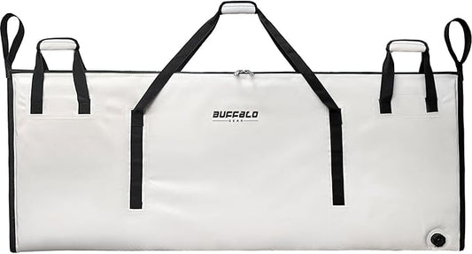 Buffalo Gear Insulated Fish Cooler 60in 71in 116in Large Kill Bag - Portable Waterproof, Keeps Ice-cold More Than 24 Hours