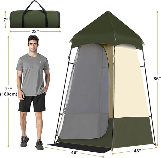 Leader Accessories 6.9 FT Portable Camping Shower Tent Outdoor Changing Room Privacy Tent for Camping, Toilet, Shower