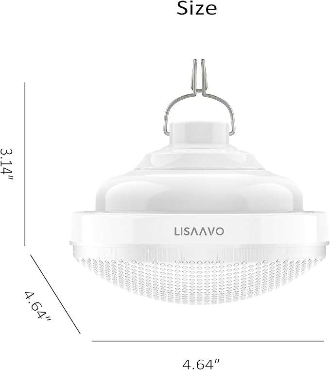 Tent Light Rechargeable 2400mAh Waterproof for Camping,Outdoor,Power Outage(2 Pack)