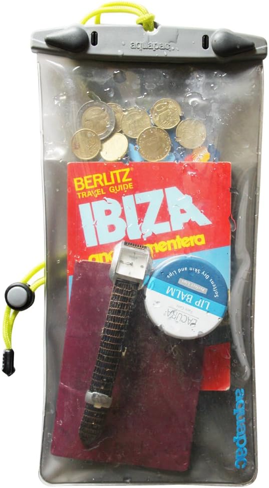 Aquapac Waterproof Phone Case - Black Plastic or Rubber Case for Cellular Phone - Waterproof Case for Music Theme - Whanganui Model