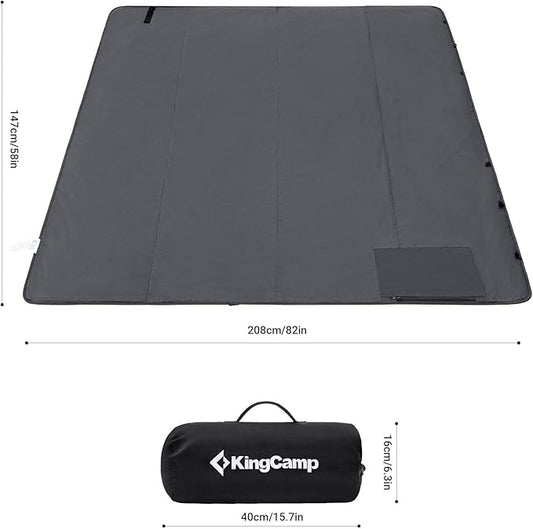 KingCamp Outdoor Picnic Blanket Waterproof Beach Mat for Camping on Grass Foldable Sandproof Beach Blanket Park Hiking Stadium Festivals Dogs 82” x 58”