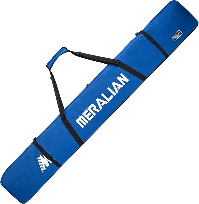 Padded Ski Bag,Waterproof Full Padded Single Ski Travel Bag with Adjustable Shoulder Strap.