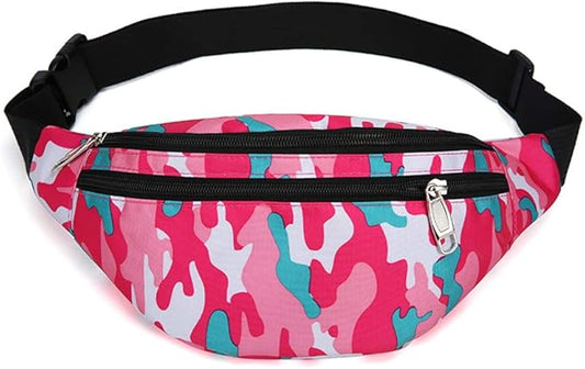 Fanny Pack for Men & Women, Fashion Waterproof Waist Packs with Adjustable Belt, Casual Bag Bum Bags for Travel Sports Running.