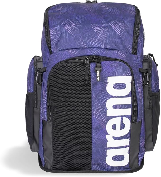 ARENA Spiky III Backpack 45 Swimming Athlete Sports Gym Rucksack Large Training Gear Equipment Swim Bag for Men and Women, 45 Liters, Team Energy Plum