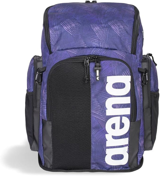 ARENA Spiky III Backpack 45 Swimming Athlete Sports Gym Rucksack Large Training Gear Equipment Swim Bag for Men and Women, 45 Liters, Team Energy Plum