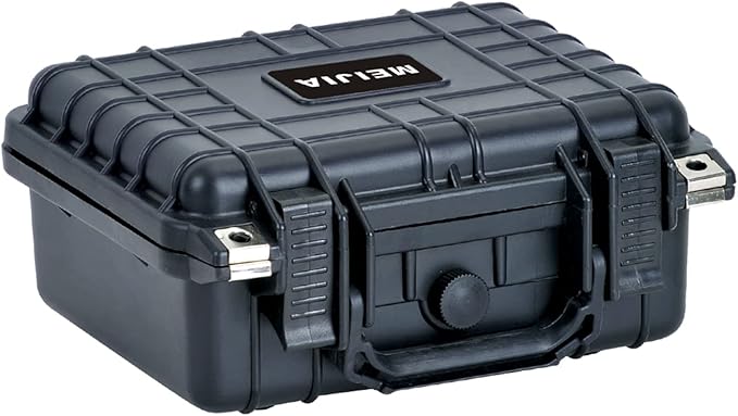 MEIJIA Portable All Weather IP67 Waterproof Protective Case,Hard Camera Case,Dry Case with Customizable Foam,Fit Use Of Drones,Camera,Equipments,10.62 x9.68x4.87inches