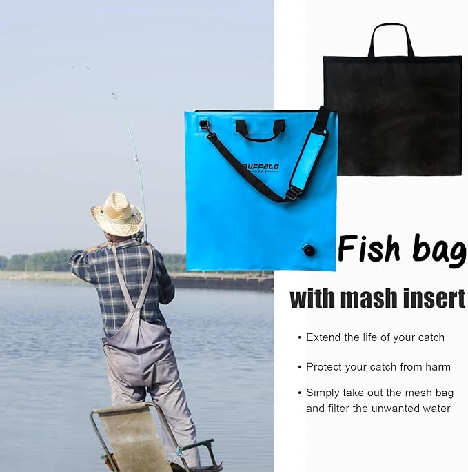 Buffalo Gear Fish Bag with Airtight Waterproof Zipper