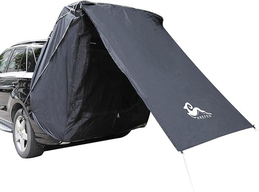 SUV Tent Car Awning, UPF 50++ with Portable Waterproof Storage Bag, Tear-Resistant, Large Space, Good Vision, Smooth Ventilation, Suitable for Outdoor Beach Camping Auto Canopy Shade…