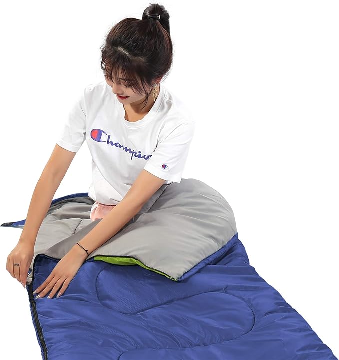 SWTMERRY Sleeping Bag 3 Seasons (Summer, Spring, Fall) Warm & Cool Weather - Lightweight,Waterproof Indoor & Outdoor Use for Kids, Teens & Adults for Hiking and Camping