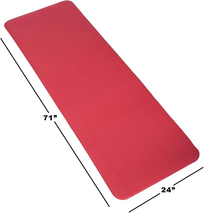 Foam Sleeping Pad - Lightweight 0.5-Inch Mat for Camping, Cots, Tents, Backpacking, and Yoga - Non-Slip and Waterproof with Handle by Wakeman
