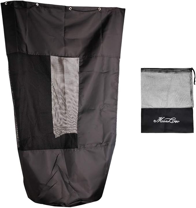 Greenery-GRE Extra Large Mesh Equipment Bag Adjustable Strap Drawstring Heavy Duty Hold 15 Soccer Balls Netball Basketball Football Bags Sports Duffel