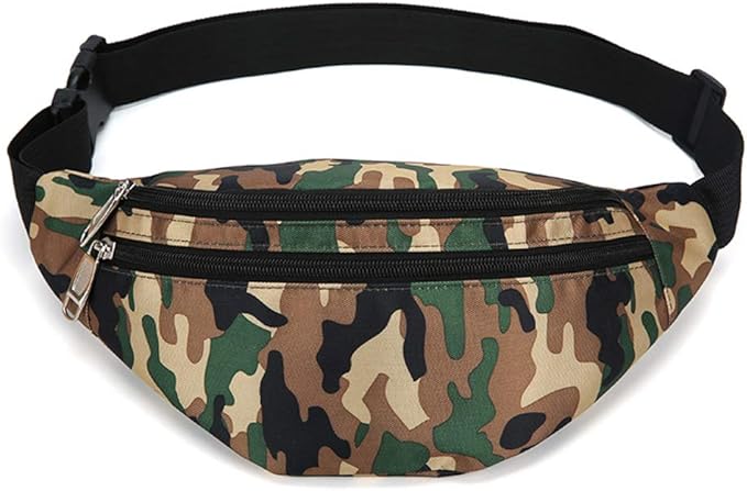 Fanny Pack for Men & Women, Fashion Waterproof Waist Packs with Adjustable Belt, Casual Bag Bum Bags for Travel Sports Running.