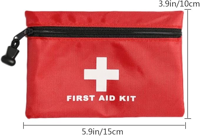 AOUTACC 6 Pack Empty First Aid Bag, Mini Travel Empty First Aid Kit Pouch Bag for Emergency at Home, Office, Car, Outdoors, Boat, Camping, Hiking(Bag Only)