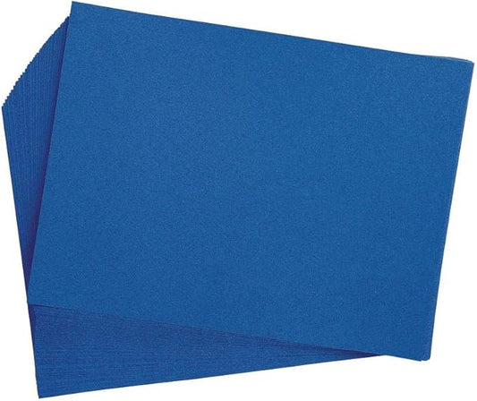 Colorations Construction Paper,Blue,12 inches x 18 inches,200 Sheets,Heavyweight Construction Paper,Crafts,Art,Kids Art,Painting,Coloring,Drawing,Creating,Paper,Art Project,All Purpose