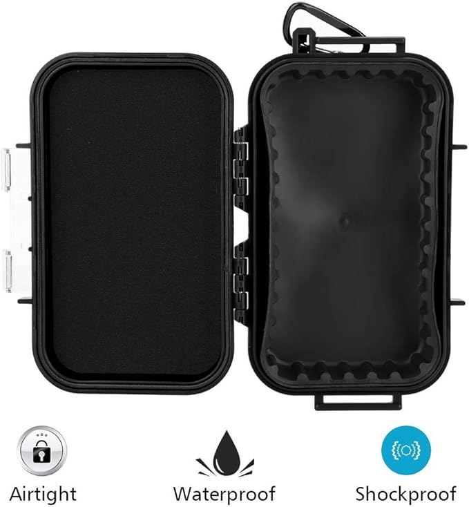 Tbest Waterproof Dry Box Airtight Outdoor Shockproof Storage Case Multipurpose Carry Box Container Inner Rubber Pad Detachable 4 Colors