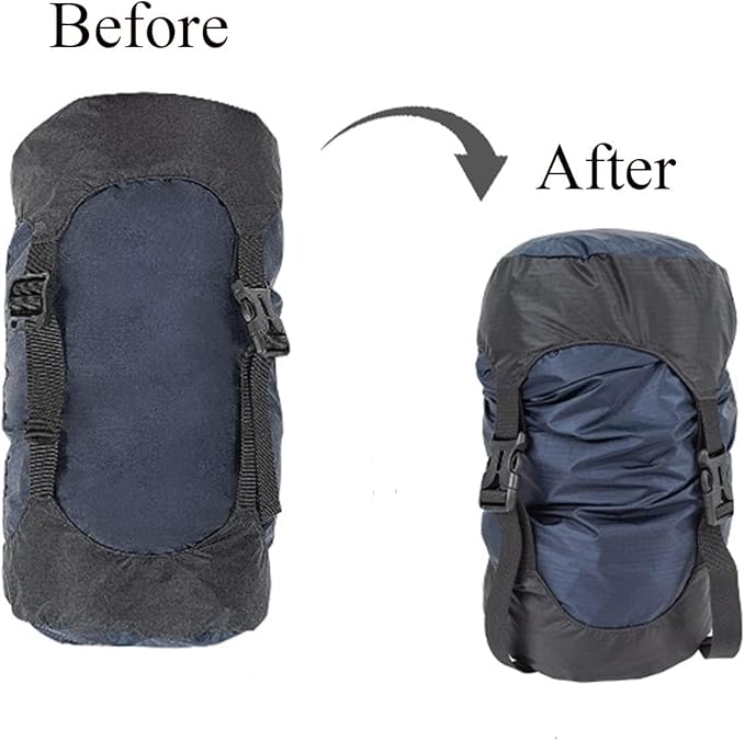 Compression Stuff Sack, 5L/8L/18L/25L/35L Lightweight Sleeping Bags Storage Compression Sack, More 40% Storage for Camping, Hiking, Backpacking Trip