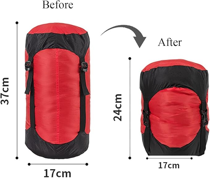 Compression Stuff Sack, 5L/8L/18L/25L/35L Lightweight Sleeping Bags Storage Compression Sack, More 40% Storage for Camping, Hiking, Backpacking Trip