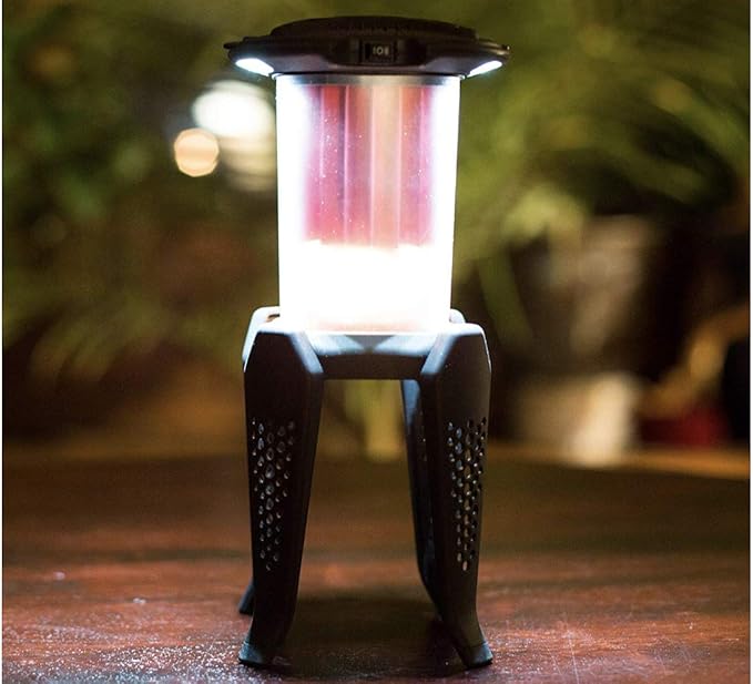 Thermoelectric Oil Lantern; Converts Heat into Electricity to Power Bright LED Lights. For Camping, Power Outages, Reading and Hiking