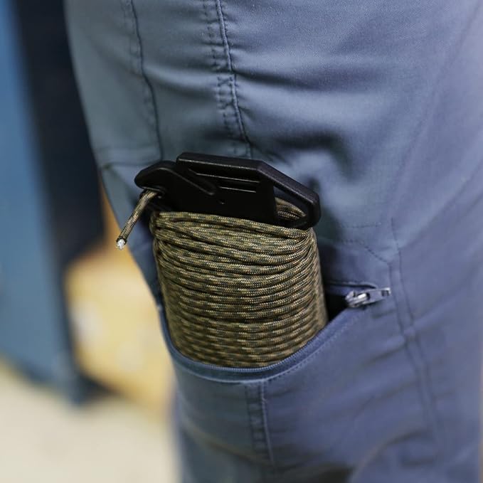 Atwood Rope MFG Ready Rope™ 550 Paracord 100 Feet 7-String Core Nylon Parachute Cord Outside Survival Gear Made in USA | Lanyards, Bracelets, Handle Wraps, Keychain (Black)