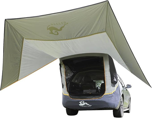 SUV Tent Car Awning, UPF 50++ with Portable Waterproof Storage Bag, Tear-Resistant, Large Space, Good Vision, Smooth Ventilation, Suitable for Outdoor Beach Camping Auto Canopy Shade…
