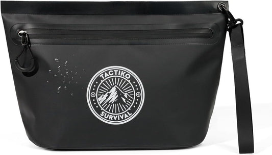 Tactiko Heavy-Duty 2L Splash Water Resistant Zipper Pouch - Hold-All Organizer for Dry Bags, Travel Bags