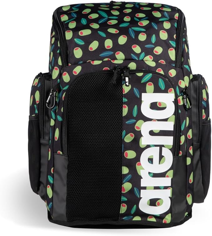 ARENA Spiky III Backpack 45 Swimming Athlete Sports Gym Rucksack Large Training Gear Equipment Swim Bag for Men and Women, 45 Liters, Olives