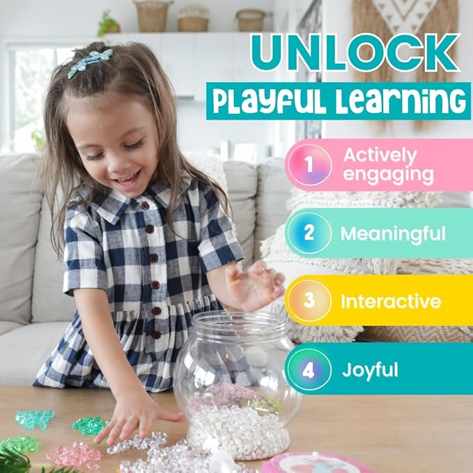 Amitié Lane Light-Up Unicorn Terrarium Kit for Kids - Birthday Gifts for Girls - Creative Unicorn Toys & Craft Kits Presents - Arts & Crafts Fun for Little Girls Age 4 5 6 7, 8-12 Year Old Girl Gift