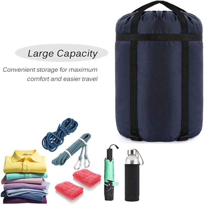 Compression Stuff Sack, 24L/36L/46L Sleeping Bags Storage Stuff Sack Organizer Waterproof Camping Hiking Backpacking Bag for Travel - Great Sleeping Bags Clothes Camping