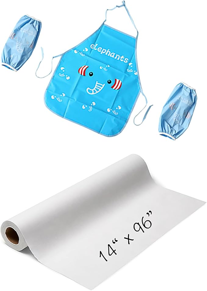 Easy Playhouse Easel for Kids, Wooden Whiteboard & Chalkboard Easel | Adjustable Height, Double-Sided Art Easel for Children