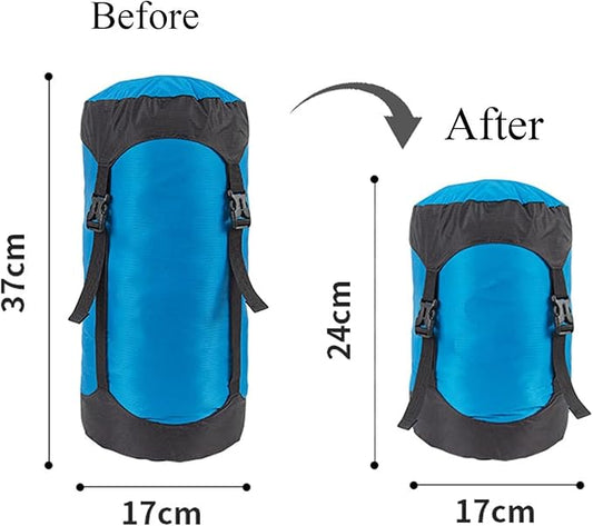 Compression Stuff Sack, 5L/8L/18L/25L/35L Lightweight Sleeping Bags Storage Compression Sack, More 40% Storage for Camping, Hiking, Backpacking Trip