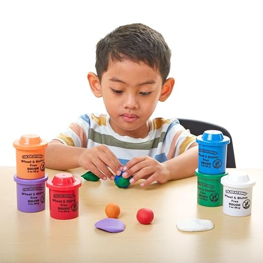 Colorations 36 Wheat & Gluten Free Glitter Dough - 6 Colors (2 oz Each)