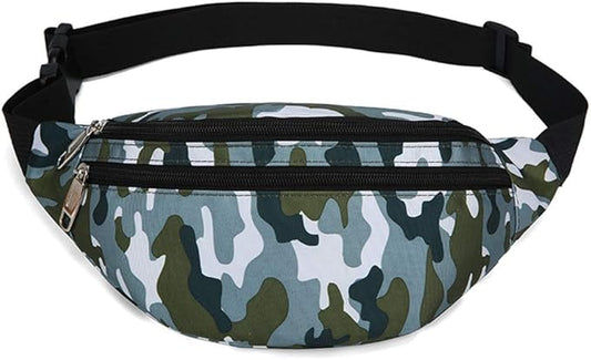 Fanny Pack for Men & Women, Fashion Waterproof Waist Packs with Adjustable Belt, Casual Bag Bum Bags for Travel Sports Running.
