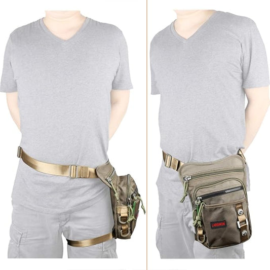 Thigh Pack, Larswon Leg Bag Thigh Pouch Bag Tactical Waist Bag Motorcycle Bag Waterproof