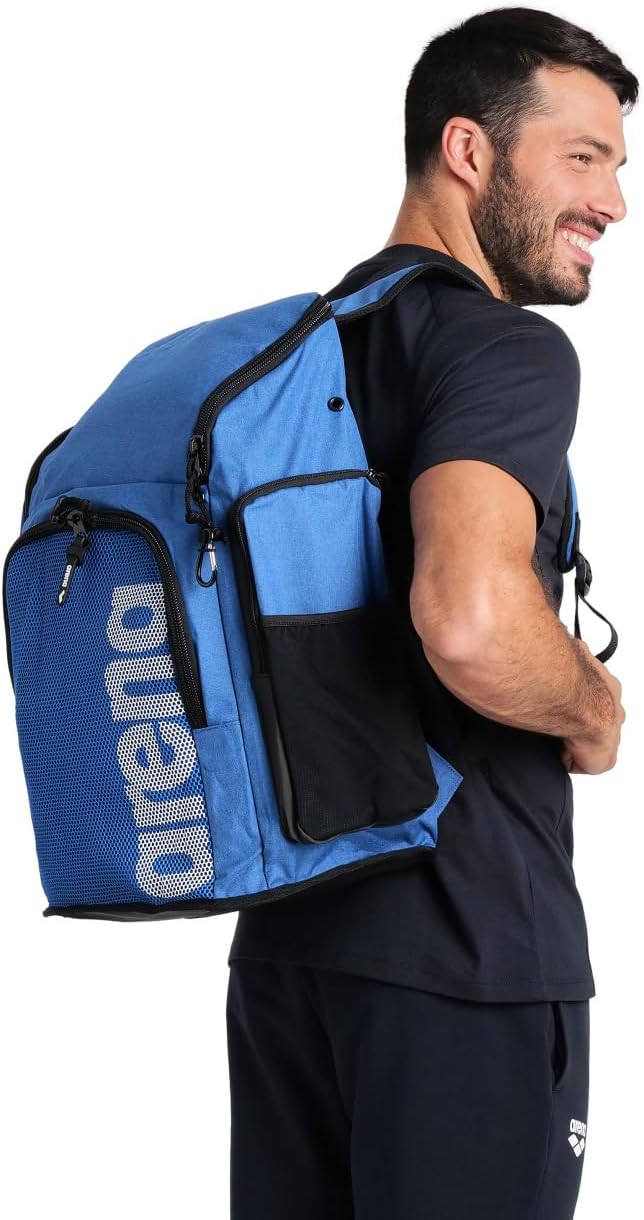 ARENA Team 45 Backpack Swimming Athlete Sports Gym Rucksack Large Training Gear Equipment Swim Bag for Men/Women, 45 Liters