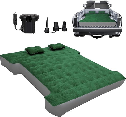 Umbrauto Inflatable Truck Air Mattress for 5.5-5.8ft Full Size Short Truck Bed, Pickup Truck Tent Camping Mattress, Blow Up Pick Up Truck Air Bed for Outdoor Travel