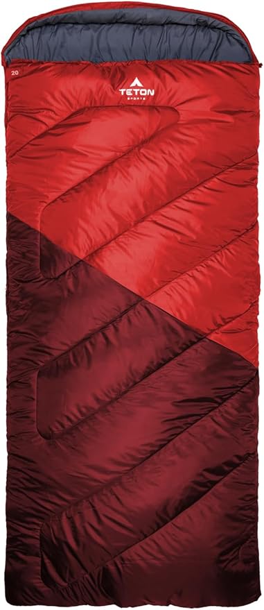 Teton Celsius XXL Sleeping Bag, Cold Weather Sleeping Bags for Adults and Kids, Camping Made Easy and Warm. Compression Sack Included, 35F, 25F, 0F, 20F Degree