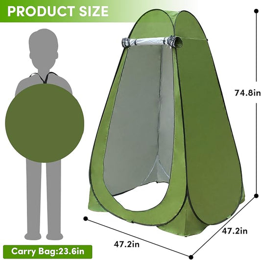 Pop Up Privacy Tent Shower Tent Changing Tent Portable Outdoor Camping Bathroom Toilet Tent Changing Dressing Room Privacy Shelters Room for Hiking and Beach Sun Shelter Picnic Fishing- Waterproof