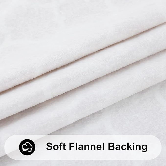 Smiry Rectangle Picnic Table Cover, Waterproof Elastic Fitted Camping Tablecloths for 8 Foot Tables, Wipeable Flannel Backed Vinyl Tablecloth Protector for Indoor, Outdoor (Khaki, 36x96 Inches)