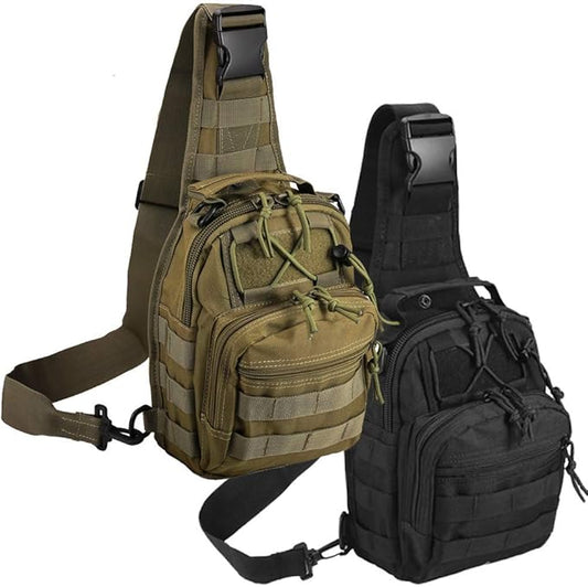Tactical Shoulder Bag,1000D Outdoor Military Sling Daypack Backpack