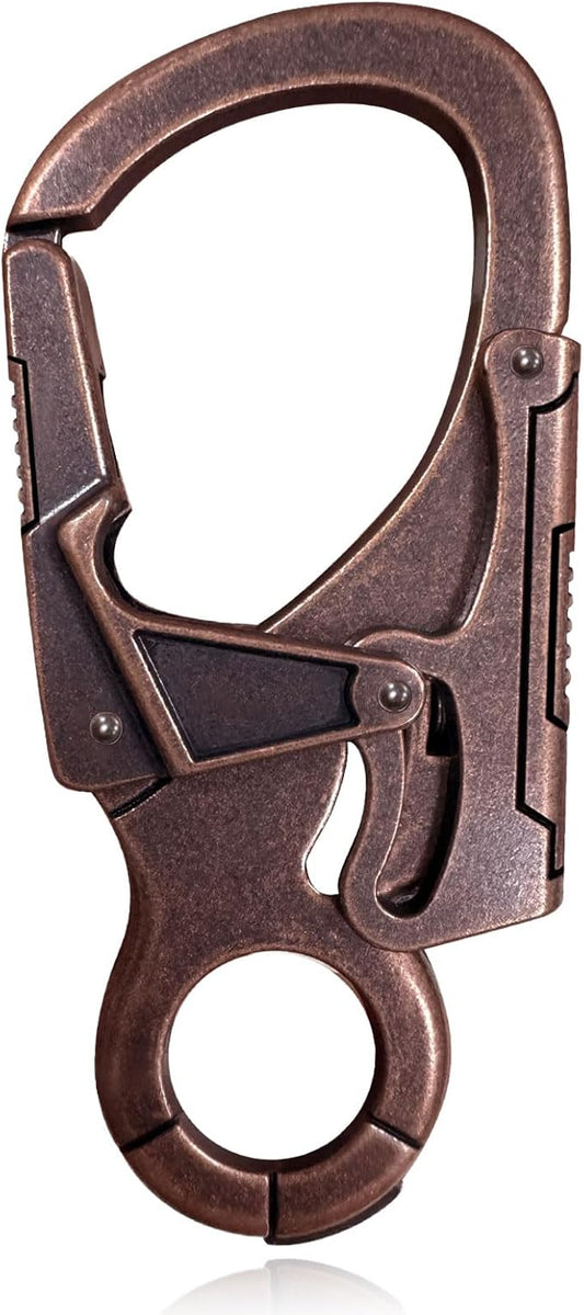 Ahiller Muscular Carabiner Hook，3.1" Alloy Thick Keychain Clip for Man, Outdoor Camping, Hiking Accessories, Key Ring