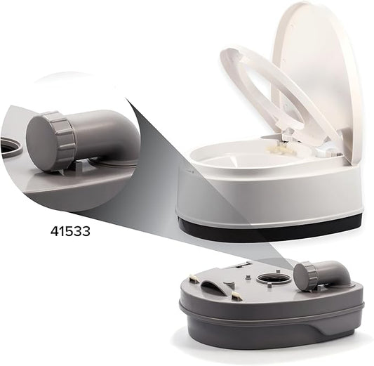 Camco Replacement Dump Cap for Use Premium Travel Toilets (41535, 41544) - Creates Tight Seal to Stop Waste Leaking - (41533)