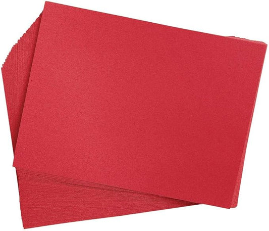 Colorations Construction Paper,Holiday Red,12 inches x 18 inches,200 Sheets,Heavyweight Construction Paper,Crafts,Art,Kids Art,Painting,Coloring,Drawing,Creating,Paper,Art Project,All Purpose
