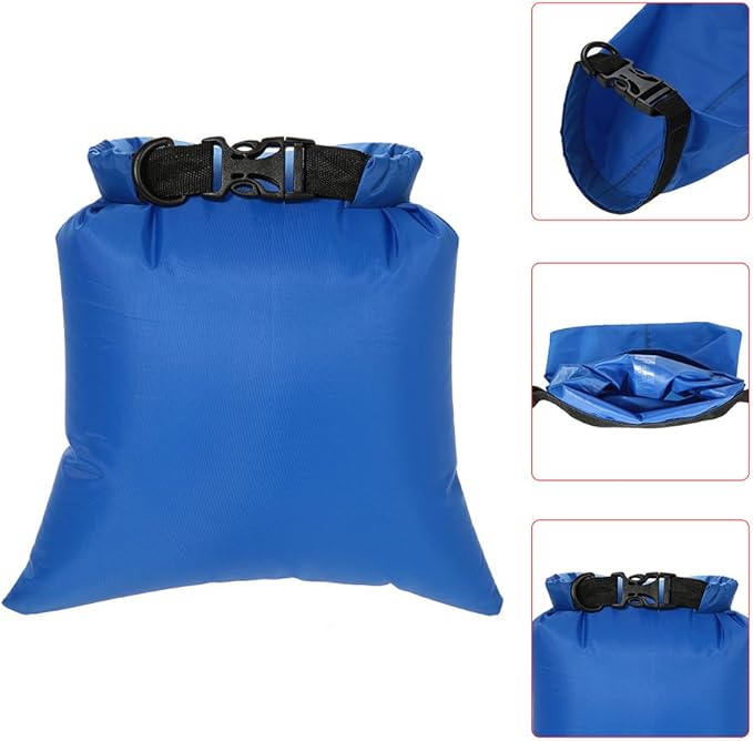 Lixada Waterproof Dry Bags, 3/5/6 Pack Ultimate Dry Sack - 3L+5L+8L Lightweight, Roll Top Outdoor Dry Sacks for Kayaking Camping Hiking Traveling Boating Water Sports