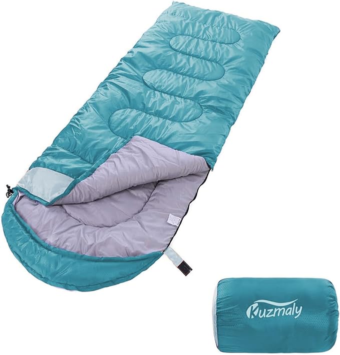 Camping Sleeping Bag 3 Seasons Lightweight &Waterproof with Compression Sack Camping Sleeping Bag Indoor & Outdoor for Adults & Kids