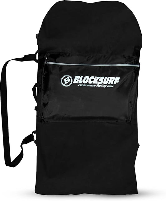 BLOCKSURF Bodyboard Bag | Holds Up to Two 42" Boards | Heavy-Duty Waterproof Design | Adjustable Backpack & Crossbody Straps | Extra Storage Pockets for Gear