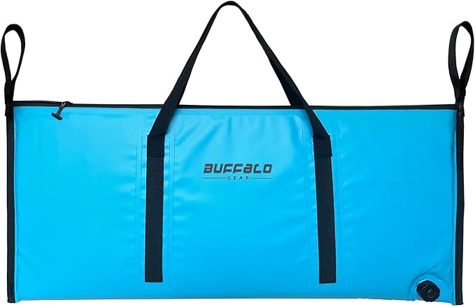 Buffalo Gear Insulated Fish Cooler Bag 40x18in 48x18in Leakproof Kill Bag Portable Waterproof Keep Ice Cold More Than 24 Hours