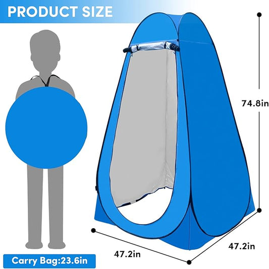 Pop Up Privacy Tent Shower Tent Changing Tent Portable Outdoor Camping Bathroom Toilet Tent Changing Dressing Room Privacy Shelters Room for Hiking and Beach Sun Shelter Picnic Fishing- Waterproof