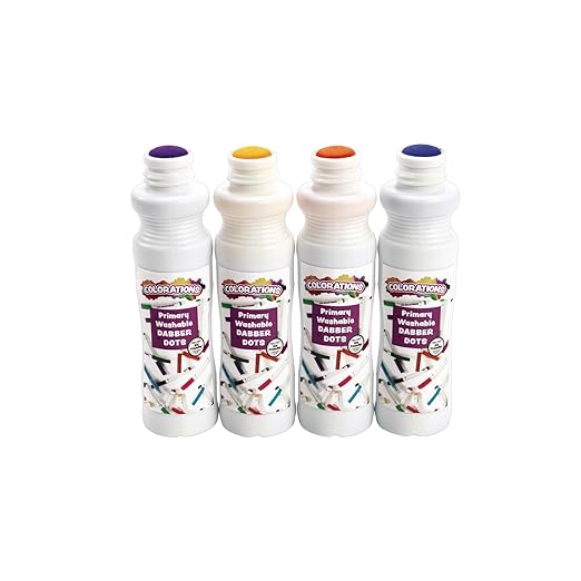 Colorations Dabber Dot Markers 4 Colors per Set, 12 Sets, Each set Individually Packaged, Personalize & Decorate for Gifts, Arts & Craft Craft for Children, Kids Crafts for Home or the Classroom