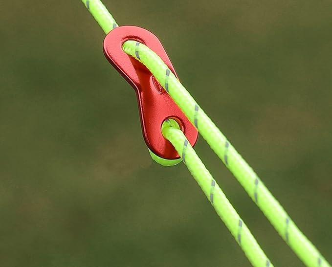 Double Eye Buckle Reflective Umbrella Cord - High Tensile Strength, Portable, and Wear-Resistant (4 Pack)