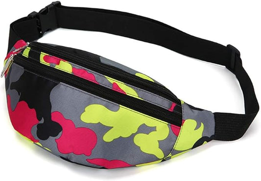 Fanny Pack for Men & Women, Fashion Waterproof Waist Packs with Adjustable Belt, Casual Bag Bum Bags for Travel Sports Running.